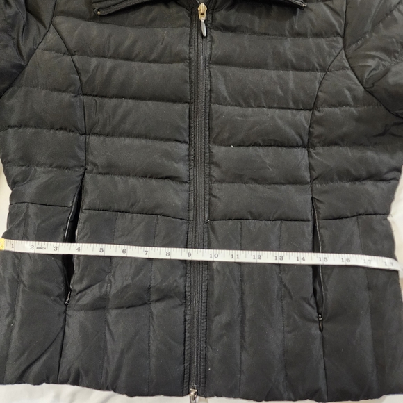 Kenneth Cole reaction black puffer jacket size medium zip front - Picture 6 of 15